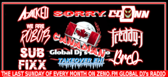 Event poster — Canadian radio takeover of UK station